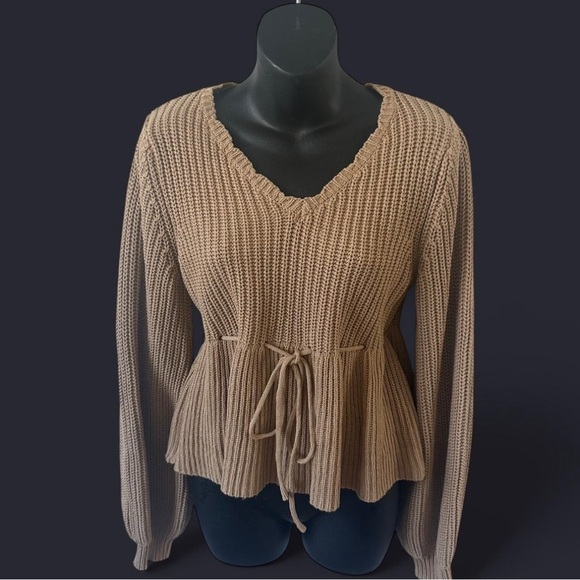 Le Lis Sweaters - Le Lis Beige Knit Sweater
